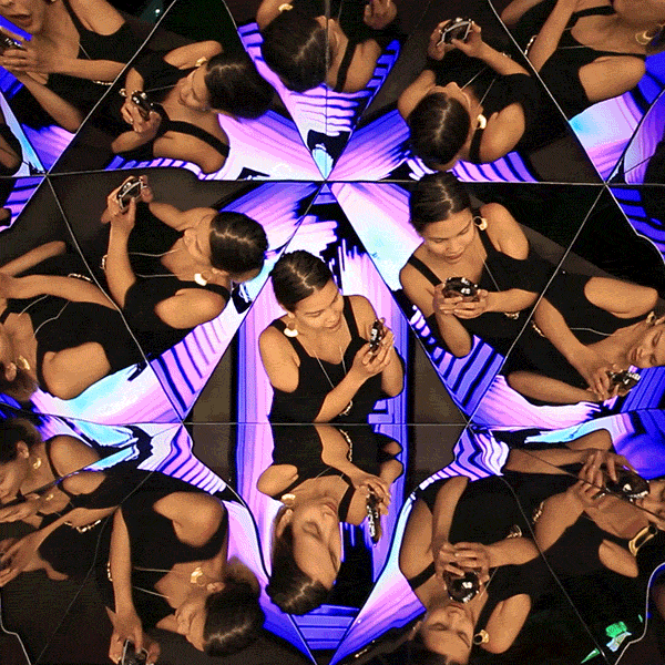 photobooth portrait kaleidoscope timeframe GIF