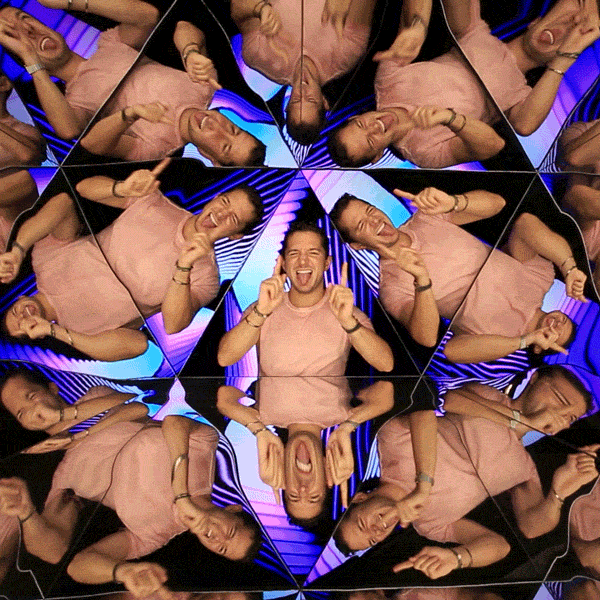 photobooth portrait kaleidoscope timeframe GIF