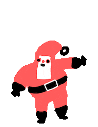 Santa Claus Christmas Sticker by Noam Sussman