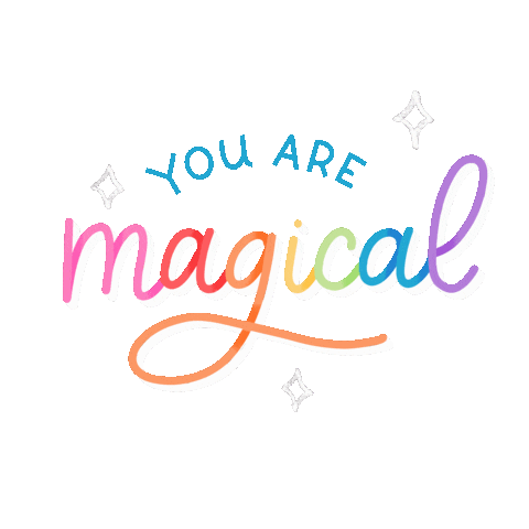 oliviabradyart love pink rainbow magic Sticker
