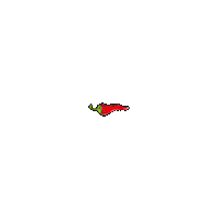 Chili Pepper Eating Sticker by Frouke van Overveld