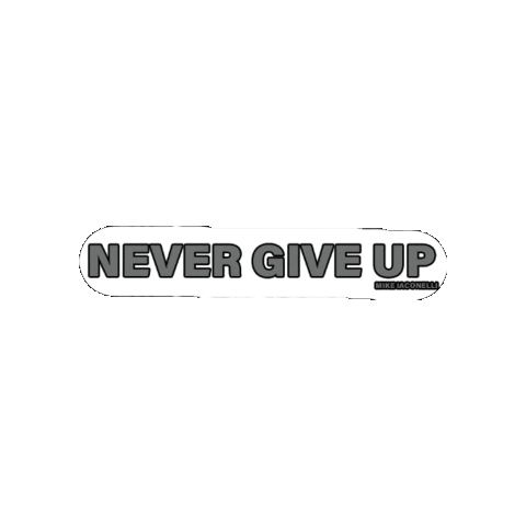Never Give Up Bassfishing Sticker by Mike Iaconelli