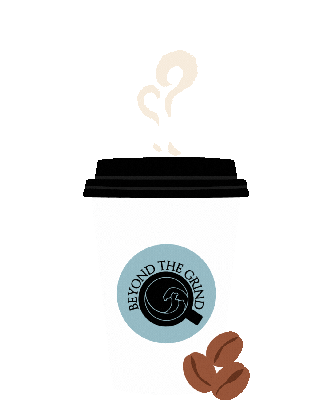 Coffee To Go Sticker by Beyond the Grind