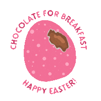 Chocolate Easter Sticker