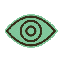FIRSTHOUSE green digital trending eye Sticker