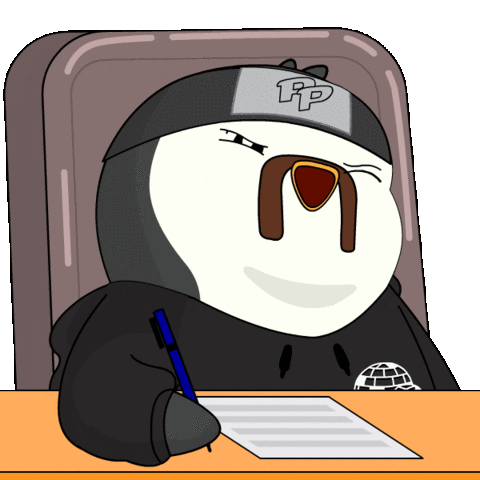 Tired Work GIF by Pudgy Penguins