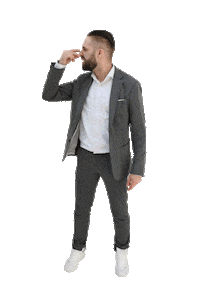 lauefestgarderobe fashion style man suit Sticker