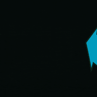 Illustrated gif. Aqua and off-white banner in the shape of an arrow circles in across a black background, displaying the message "Vote" on one side and "Democrat all the way down the ballot," on the other.