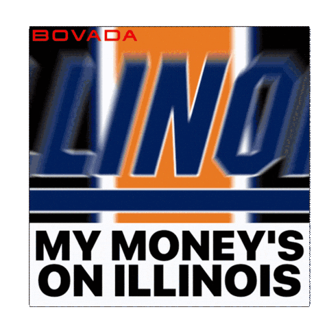 Illinois Football Sticker by Bovada