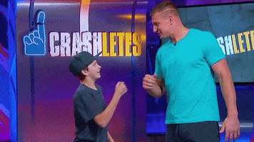 rob gronkowski fist bump GIF by Nickelodeon