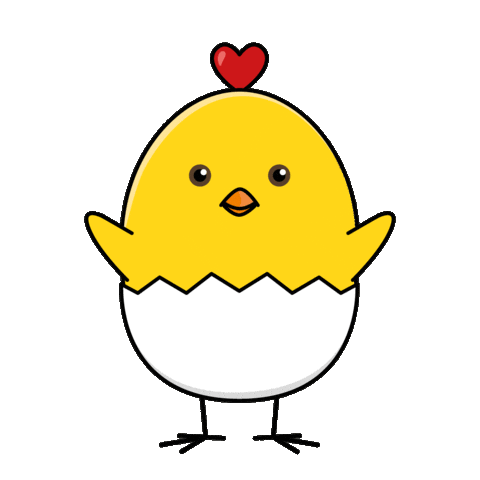 Baby Chicken Sticker by Beaky Boops