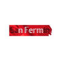 San Fermin Blanco Sticker by la librería de la estafeta