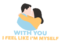 with you love Sticker by Entourage