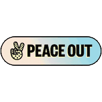 Happy Peace Out Sticker by peaceoutskincare