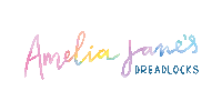 Logo Sticker by Amelia Jane's Dreadlocks