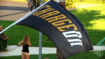 flag charge on GIF by UCF Knights