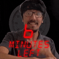 6 minutes left!