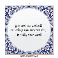 Respect Reflectie Sticker by Tegelspreuken.nl