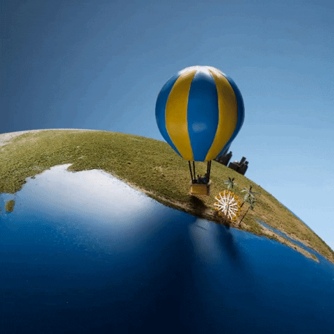 prudential giphyupload travel balloon globe GIF