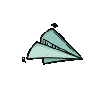 Paper Airplane Papierflieger Sticker by wendweb