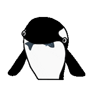 Hungry Killer Whale Sticker by uheheu