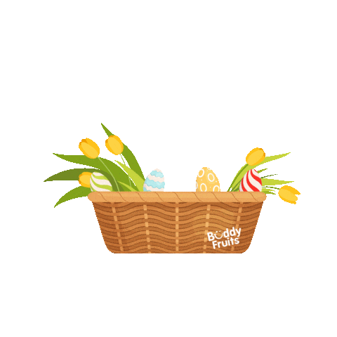 On The Go Easter Sticker by Buddy Fruits