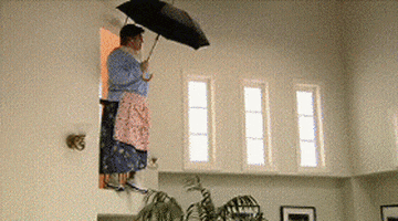 marry poppins falling GIF