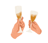 theboldamericana cheers wedding champagne wedding photography Sticker