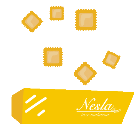 NeslaMakarna giphyupload pasta ravioli taze Sticker