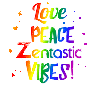 ZentasticFit love vibes peace yoga Sticker