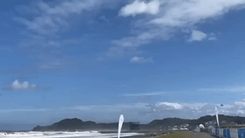 Olympic Surfers Welcome Swell From Incoming Typhoon