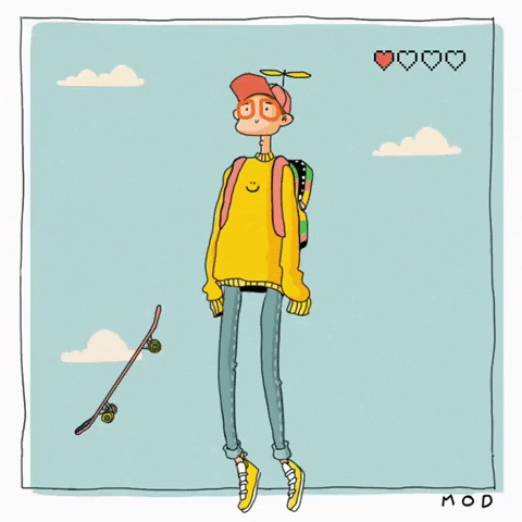 MOD_MOD_MOD_ sky skate flying videogame GIF