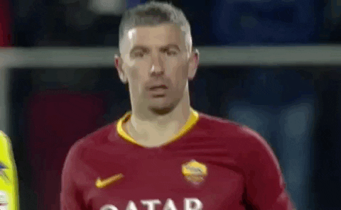 sarcastic funny face GIF by AS Roma