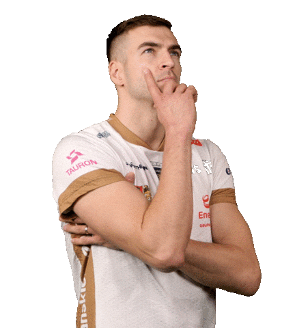 Thinking Volleyball Sticker by Trefl Gdańsk