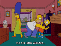 homer simpson strangle bart GIF