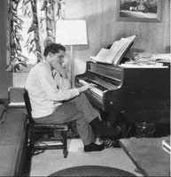 glenngould thinking piano classical in thought GIF