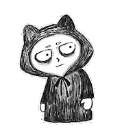 Bored Cat Sticker