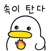 420gram00 angry character duck 캐릭터 Sticker