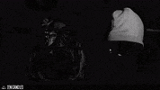 scared black and white GIF by Hyper RPG