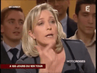 marine le pen archive GIF by franceinfo