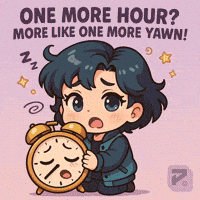 Tired Alarm Clock GIF by Persona