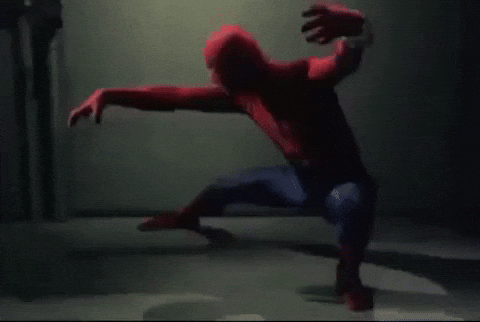 Crouching Spider-Man GIF by MANGOTEETH