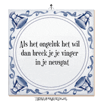 Spreuk Troost Sticker by Tegelspreuken.nl
