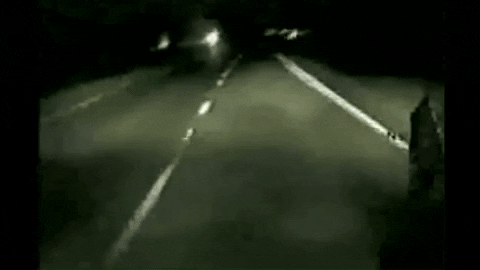 carlagifs giphyupload creepy highway night drive GIF