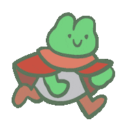 Frog Cecil Sticker by elodie shanta
