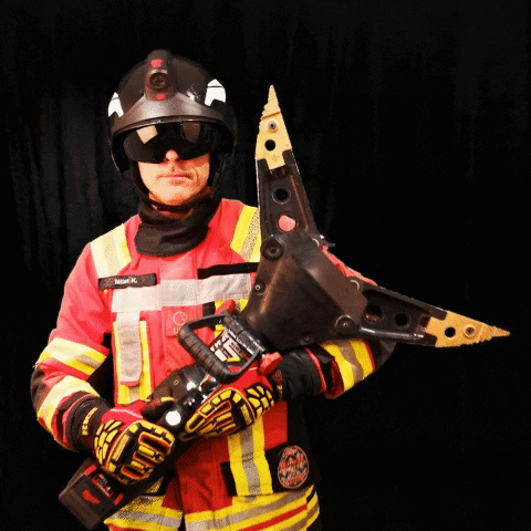 blankakroflic giphygifmaker firefighter feuerwehr fireman GIF