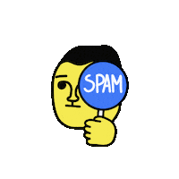 Face Warning Sticker