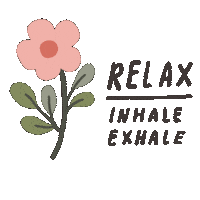 Inhale Exhale Flowers Sticker