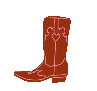 Elevenmeetseleven cowboy western cowgirl boot Sticker