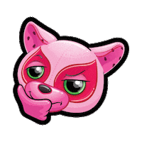 Suspicious Pink Sticker by Basic Fun!